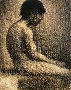 Georges Seurat, The seated Teenager